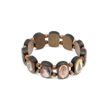 Pulseira Devoção em Madeira Imbuia - 2 tamanhos